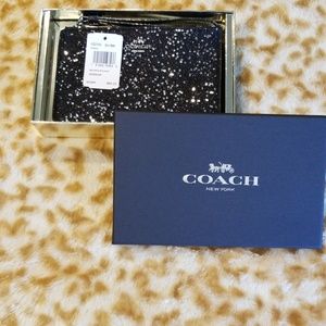 Coach glitter wristlet